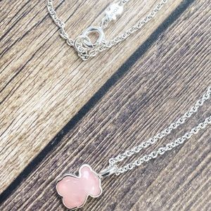 TOUS SET SILVER & ROSE QUARTZITE